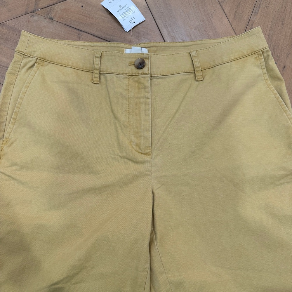 J Jill NWT Yellow Pants 8 NWT - Picture 4 of 9